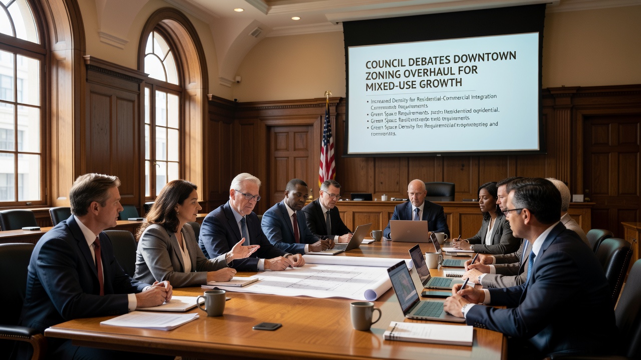 Council Debates Downtown Zoning Overhaul for Mixed-Use Growth